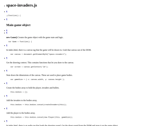 spaceinvaders screenshot