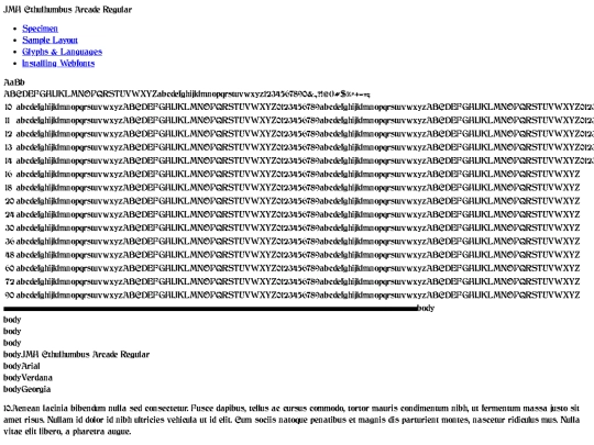 webfontkit-20231224-142512/jmh_cthulhumbus_arcade-demo screenshot