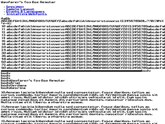 webfontkit-20231224-142512/wayfarers-toy-box-demo screenshot