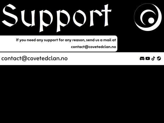 support screenshot