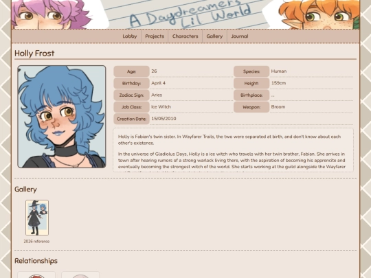 w/characters/holly screenshot