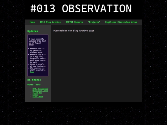 blogarchive screenshot