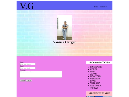 contact us screenshot