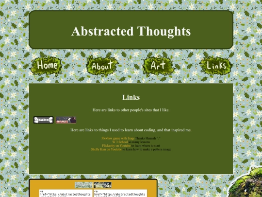 links screenshot