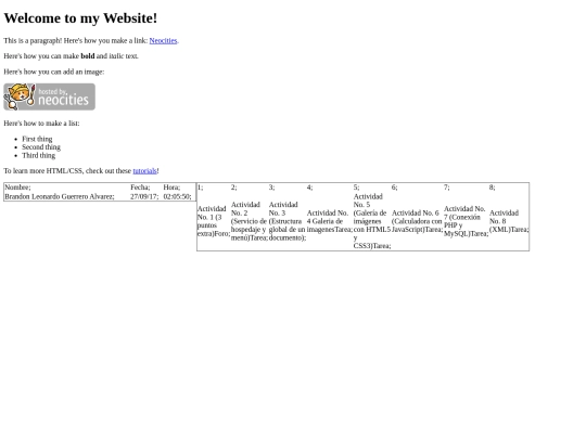 index screenshot