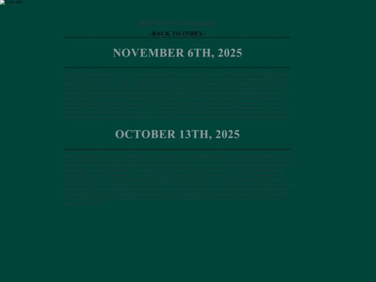 Blog screenshot
