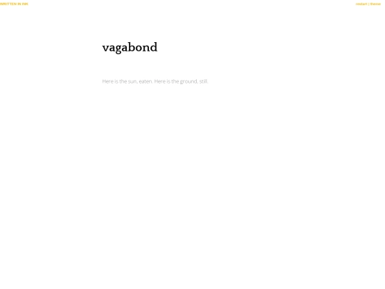 vagabond/vagabond screenshot
