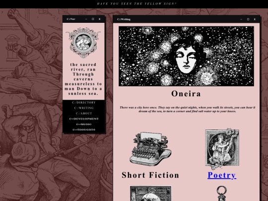 writing screenshot
