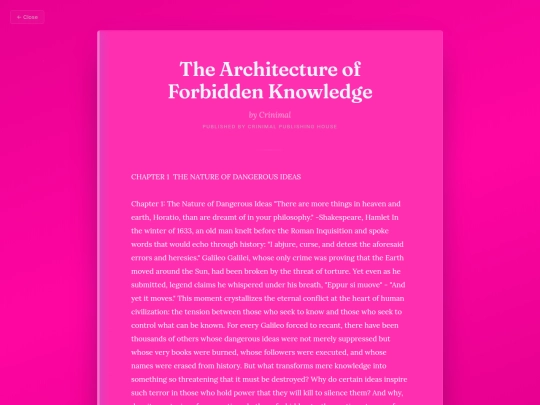 Contemplate/the-architecture-of-forbidden-knowledge screenshot