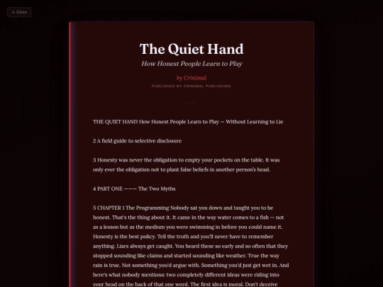 Contemplate/the-quiet-hand screenshot