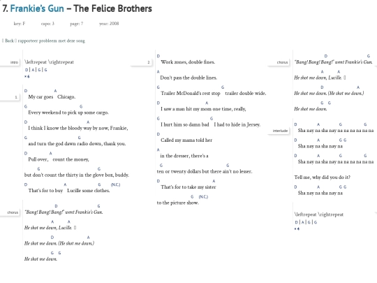 Songs/FrankiesGun screenshot