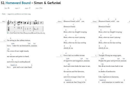Songs/HomewardBound screenshot