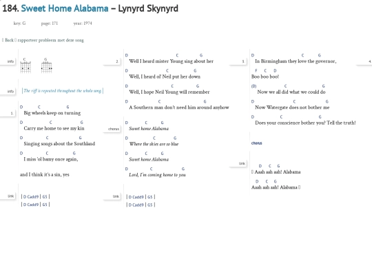 Songs/SweetHomeAlabama screenshot