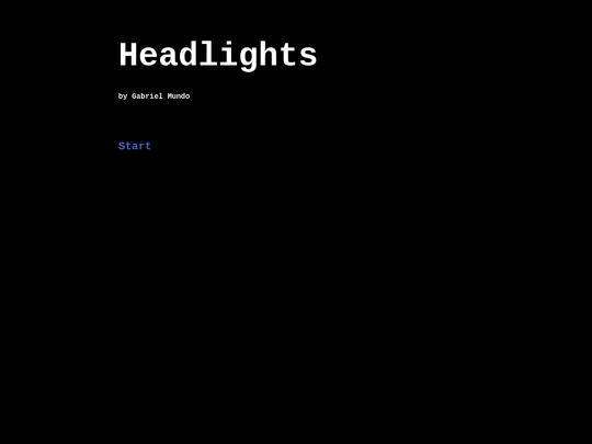 HeadlightsFinalDraft screenshot