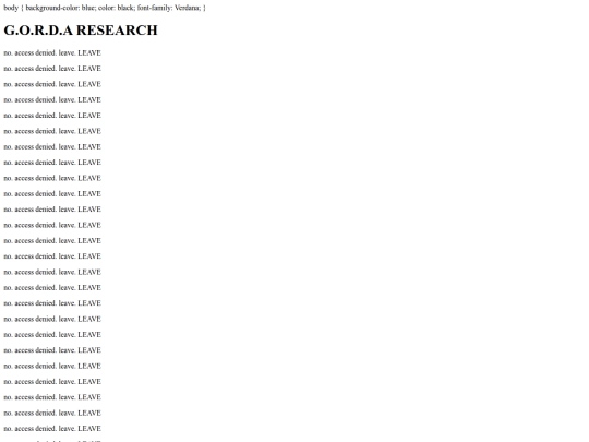 G.O.R.D.A_RESEARCH screenshot