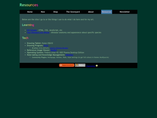resources screenshot