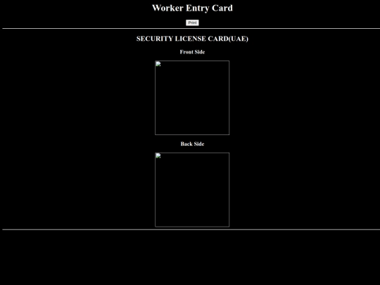 myprofile.html/Security Card screenshot