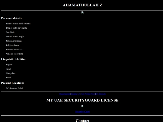 myprofile screenshot