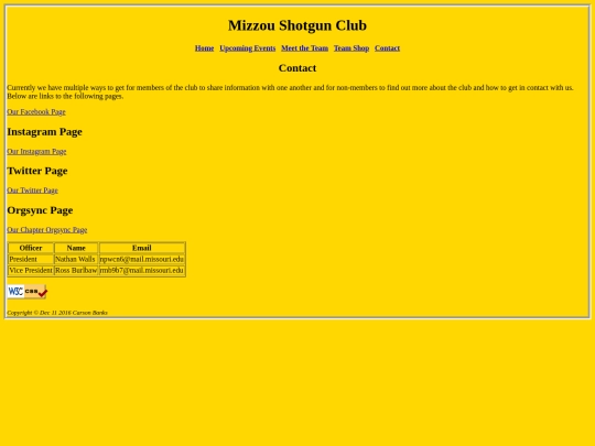 pilot site/Contact screenshot