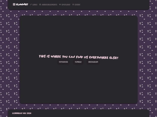 socials screenshot