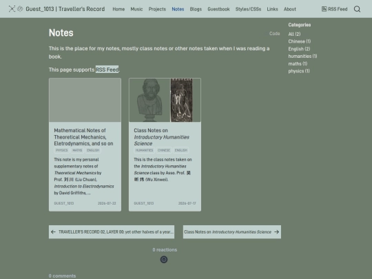 notes screenshot