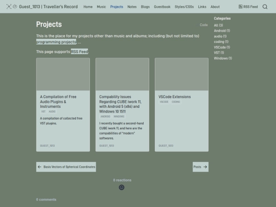 projects screenshot