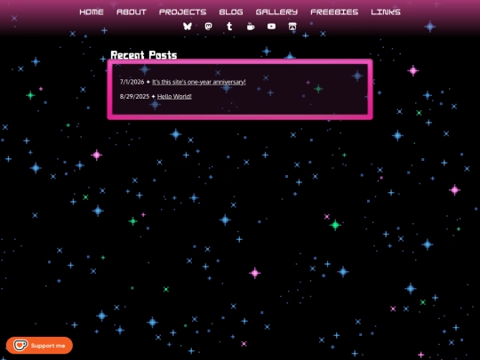 blog screenshot