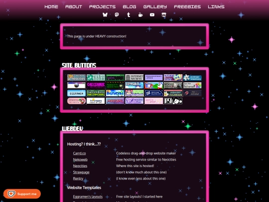 links screenshot