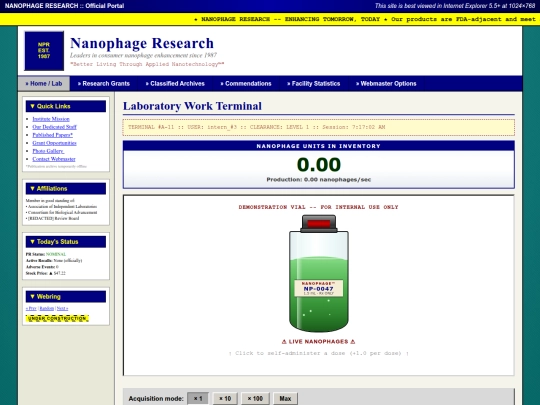 experiments/biolab screenshot