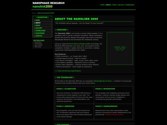 nanolink/about screenshot
