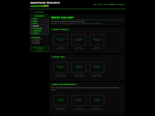 nanolink/gallery screenshot