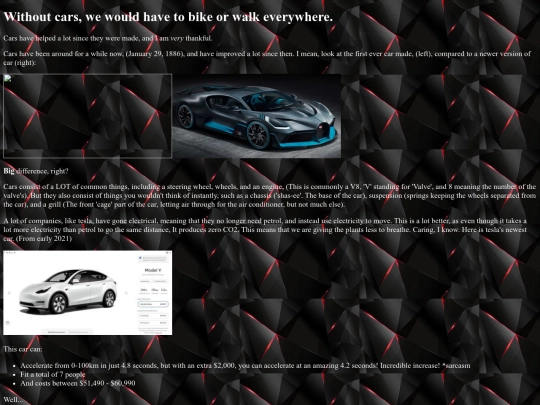 CARS screenshot