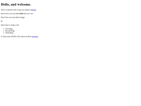 Mywebsite screenshot