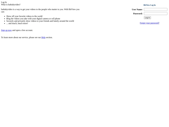 login screenshot