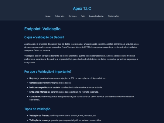 validacao screenshot