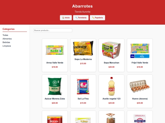 Abarrotes screenshot