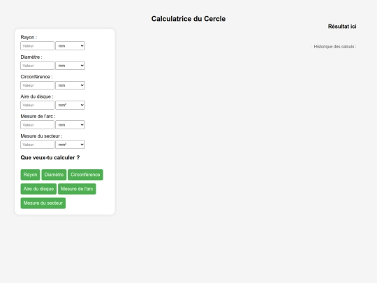 cercle.html/cerclecalcule screenshot