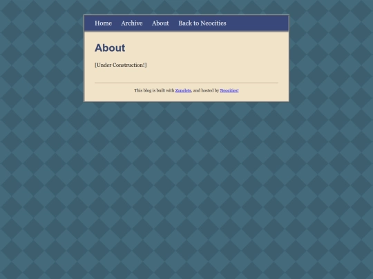 blog/about screenshot