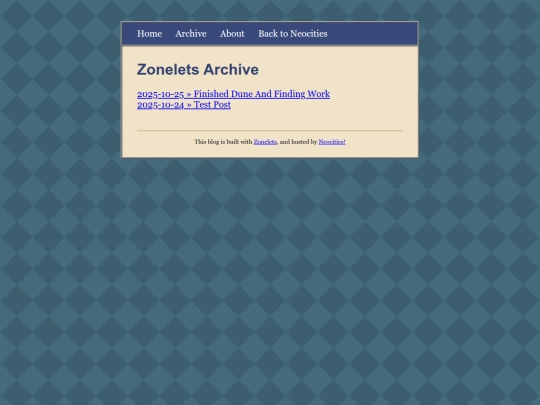 blog/archive screenshot