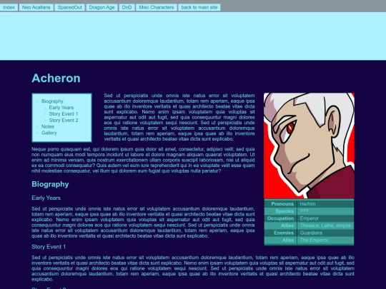 OC/Acheronprofile screenshot