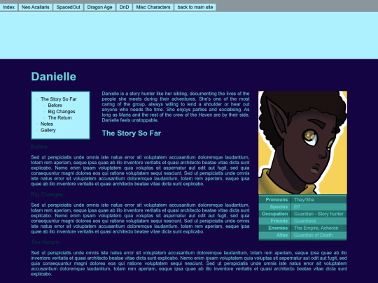 OC/Danielleprofile screenshot