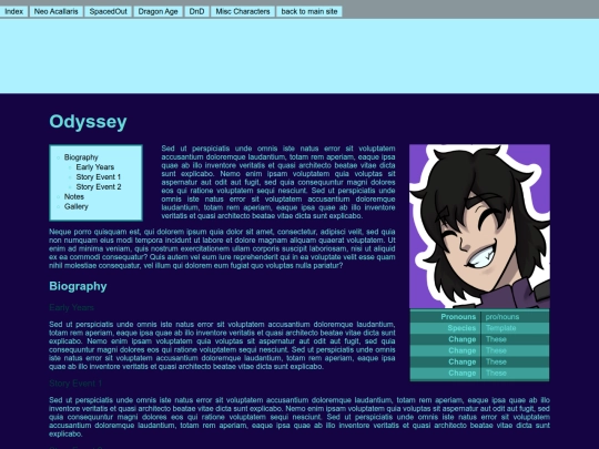 OC/Odysseycharacter screenshot