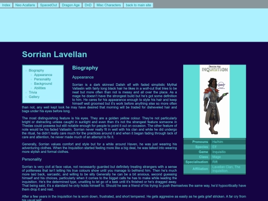 OC/sorrianprofile screenshot