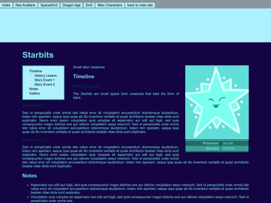 OC/starbitscharacter screenshot