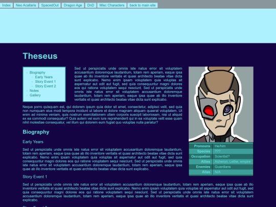 OC/theseusprofile screenshot