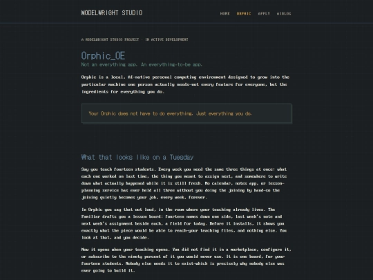 orphic screenshot