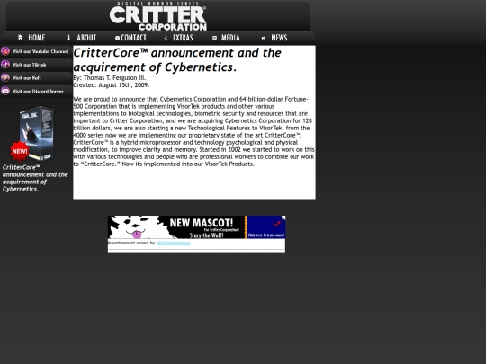 Critter/CritterCoreannouncementandtheacquirementofCybernetics screenshot