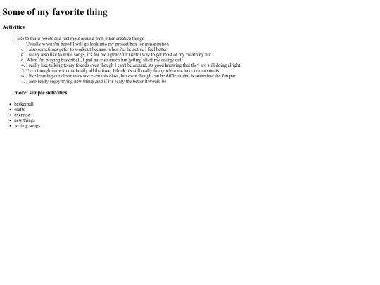 favorites screenshot