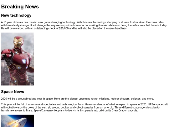 news screenshot