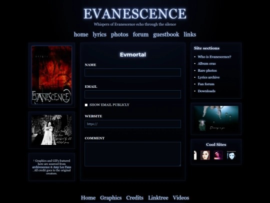 guestbook screenshot
